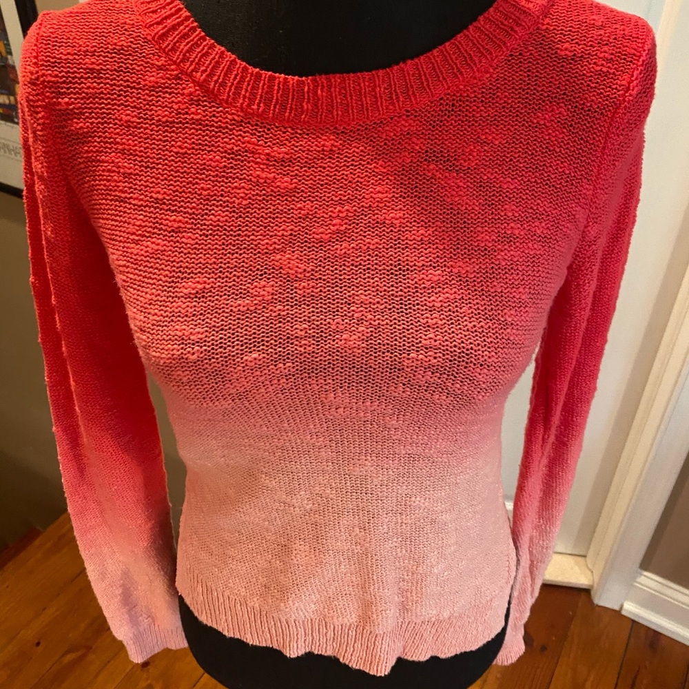 Delia’s Envelope Back Dip Dye Ombré Sweater